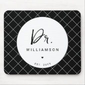 Gepersonaliseerde naam Dr Minimalist Doctor Afstud Muismat (Voorkant)