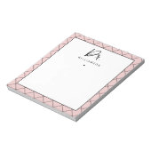 Gepersonaliseerde naam Dr Minimalist Doctor Afstud Notitieblok (Linkerzijde)