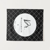 Gepersonaliseerde naam Dr Minimalist Doctor Afstud Wandkleed (Voorkant (horizontaal))