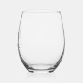 Gepersonaliseerde naam Dr Minimalist Doctor Afstud Wijnglas Zonder Voet (Links)