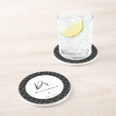 Gepersonaliseerde naam Dr Minimalist Doctor Afstud Zandsteen Onderzetter (Zijkant)