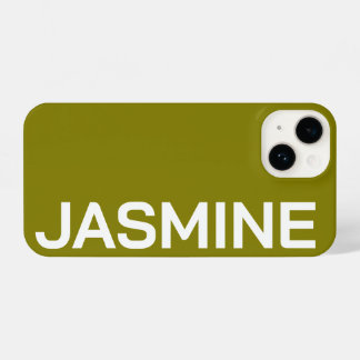 Gepersonaliseerde naam Eenvoudig Minimaal Monogram iPhone 14 Hoesje