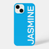 Gepersonaliseerde naam Eenvoudig Minimaal Monogram iPhone Hoesje (Achterkant)