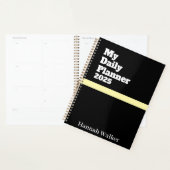 Gepersonaliseerde Naam Eenvoudig Modern Stijlvol 2 Planner (Display)