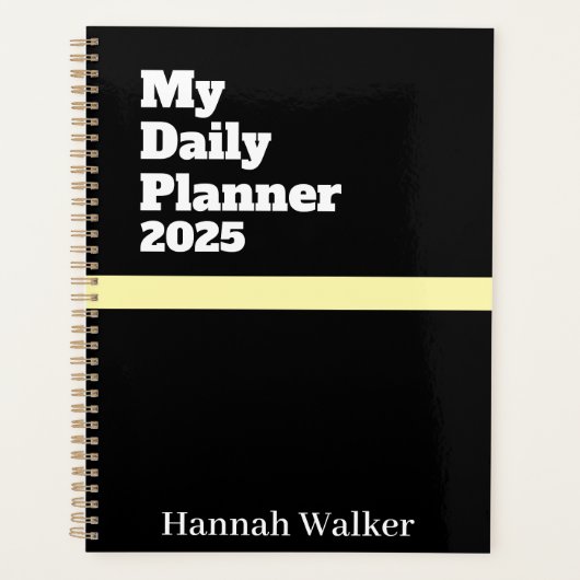 Gepersonaliseerde Naam Eenvoudig Modern Stijlvol 2 Planner (Voorkant)