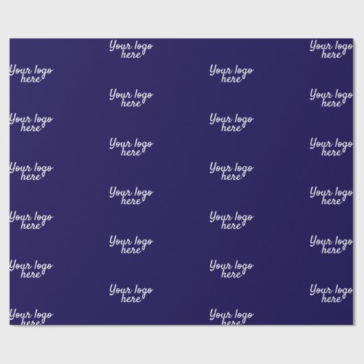 Gepersonaliseerde naam Eenvoudig stijlvol Uw logo  Cadeaupapier (Vlak)