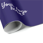 Gepersonaliseerde naam Eenvoudig stijlvol Uw logo  Cadeaupapier (Rol Hoek)