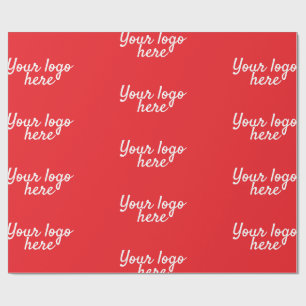 Gepersonaliseerde naam Eenvoudig stijlvol Uw logo  Cadeaupapier