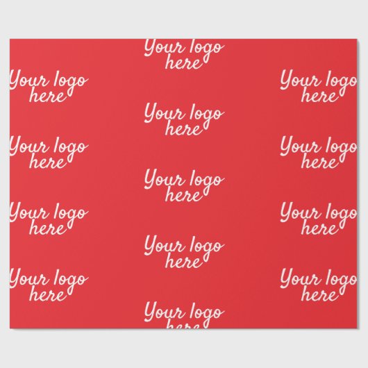 Gepersonaliseerde naam Eenvoudig stijlvol Uw logo  Cadeaupapier (Vlak)