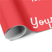 Gepersonaliseerde naam Eenvoudig stijlvol Uw logo  Cadeaupapier (Rol Hoek)