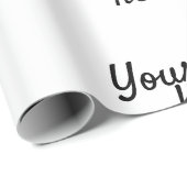 Gepersonaliseerde naam Eenvoudig stijlvol Uw logo Cadeaupapier (Rol Hoek)