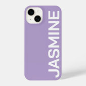 Gepersonaliseerde Naam Eenvoudige Minimale Monogra iPhone Hoesje (Achterkant)