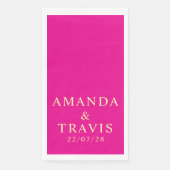 Gepersonaliseerde naam Eenvoudige moderne minimale Servet (Voorkant)