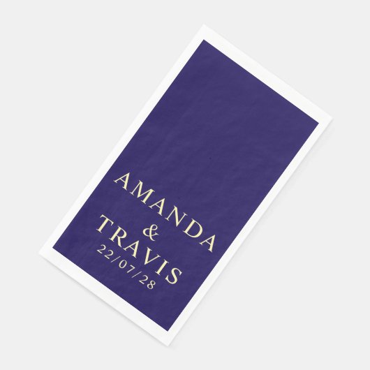 Gepersonaliseerde naam Eenvoudige moderne minimale Servet (Hoek)