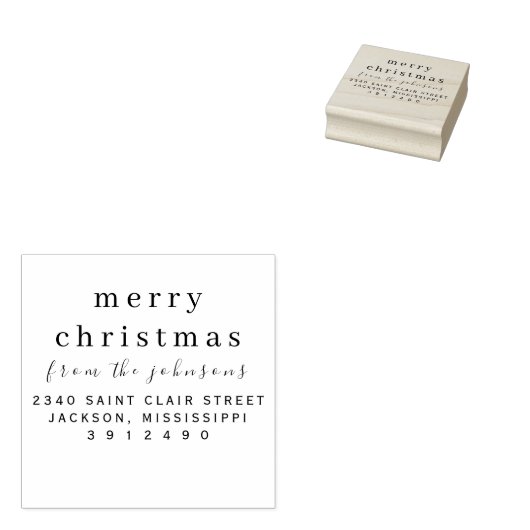 Gepersonaliseerde naam eenvoudige moderne vrolijke rubberstempel (Gestempeld)