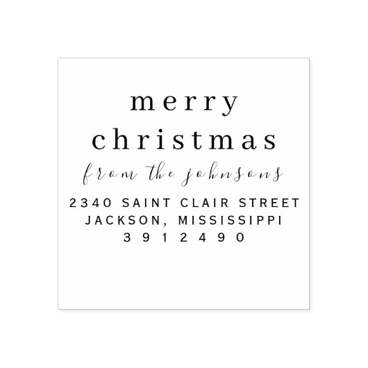 Gepersonaliseerde naam eenvoudige moderne vrolijke rubberstempel (Afrduk)