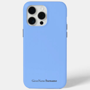 Gepersonaliseerde naam Elegant Eenvoudig Pastel Bl iPhone 15 Pro Max Hoesje