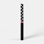 Gepersonaliseerde naam Elegant Pink Bow Samsung Galaxy Hoesje (Rechterkant)