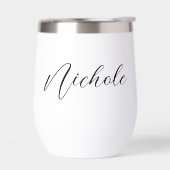 Gepersonaliseerde naam Elegant Script Typografie M (Links)