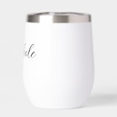 Gepersonaliseerde naam Elegant Script Typografie M (Achterkant)