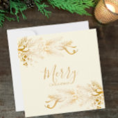 Gepersonaliseerde naam Elegant Unique Merry Christ Feestdagenkaart