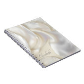 Gepersonaliseerde naam Elegante parelmoer Notitieboek (Rechterzijde)