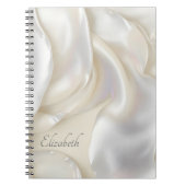 Gepersonaliseerde naam Elegante parelmoer Notitieboek (Voorkant)