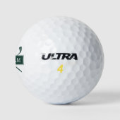 Gepersonaliseerde naam Emerald Green Clubs Golfballen (Logo)