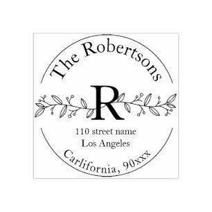 gepersonaliseerde naam en adresstempel rubberstempel