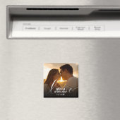 Gepersonaliseerde naam en datum foto magneet (Insitu (Vaatwasser))