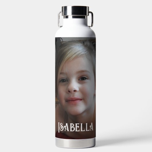 Gepersonaliseerde naam en foto waterfles (Voorkant)