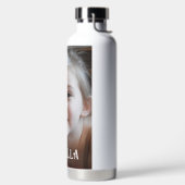 Gepersonaliseerde naam en foto waterfles (Links)