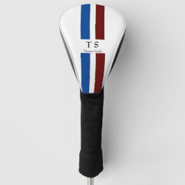 Gepersonaliseerde naam en initiaal golfheadcover