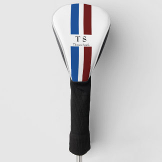 Gepersonaliseerde naam en initiaal golfheadcover