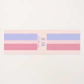 Gepersonaliseerde naam en initiaal yogamat (Achterkant (horizontaal))