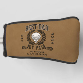 Gepersonaliseerde naam en jaar Beste papa bij Par Golfheadcover
