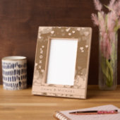 Gepersonaliseerde naam en jaar romantische harten gegraveerde lijstjes (Links)