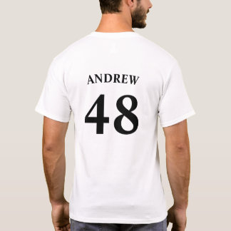 Gepersonaliseerde naam en Jersey nummer T-shirt