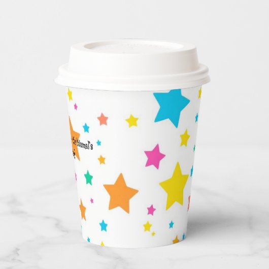 Gepersonaliseerde naam en leeftijd - Aangepaste ve Papieren Bekers (Links)