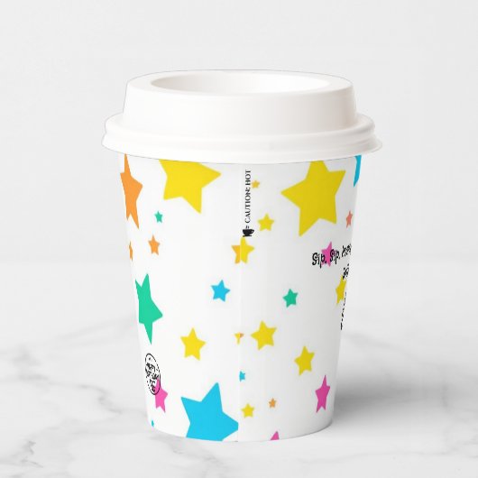 Gepersonaliseerde naam en leeftijd - Aangepaste ve Papieren Bekers (Rechts)