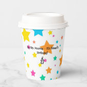 Gepersonaliseerde naam en leeftijd - Aangepaste ve Papieren Bekers (Voorkant)