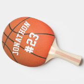 Gepersonaliseerde naam en nummer Basketbal Tafeltennisbatje (Zijkant)