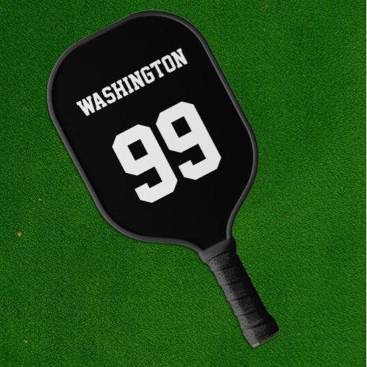 Gepersonaliseerde naam en nummer pickleball paddle