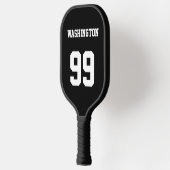 Gepersonaliseerde naam en nummer pickleball paddle (Links)