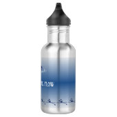 Gepersonaliseerde naam en tekst roeien bemanning waterfles (Rechts)