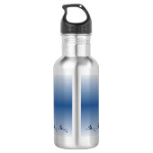 Gepersonaliseerde naam en tekst roeien bemanning waterfles (Achterkant)