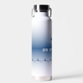 Gepersonaliseerde naam en tekst roeiers bemanning waterfles (Voorkant)