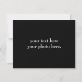 GEPERSONALISEERDE NAAM EN TEKST RSVP KAARTJE (Achterkant)