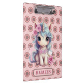 Gepersonaliseerde naam Fairy Baby Eenhoorn Sparkli Klembord (Rechts)