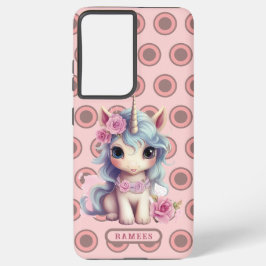 Gepersonaliseerde naam Fairy Baby Eenhoorn Sparkli Samsung Galaxy Hoesje